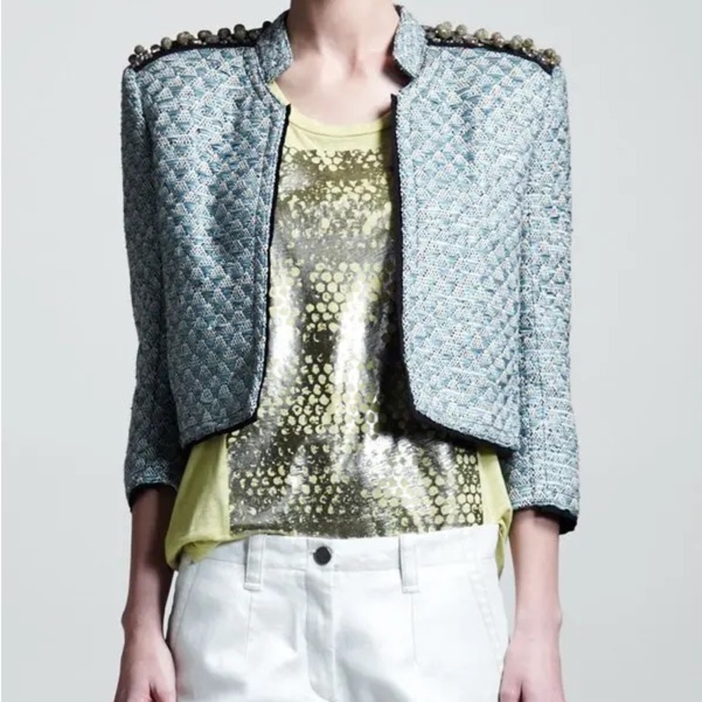 Kelly Wearstler Hydra Cropped Tweed Jacket